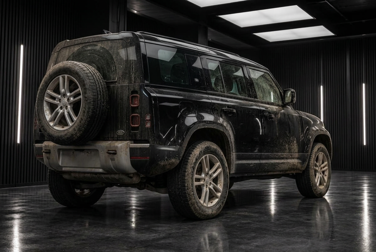 Land Rover Defender before treatment